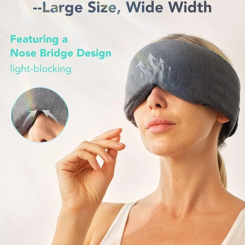 SKG Restore Sleep Mask-100% Sleep Mask Blackout International Travel Essential